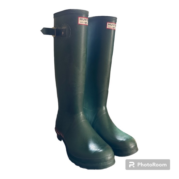 Forest Green Hunter Boots - Picture 1 of 5